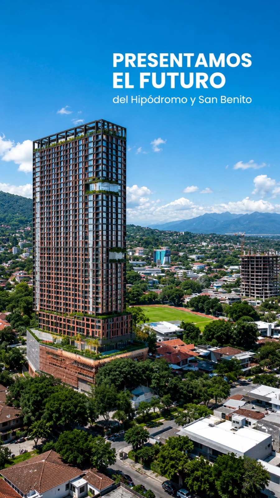 Render oficial de Horizon One en San Benito, San Salvador